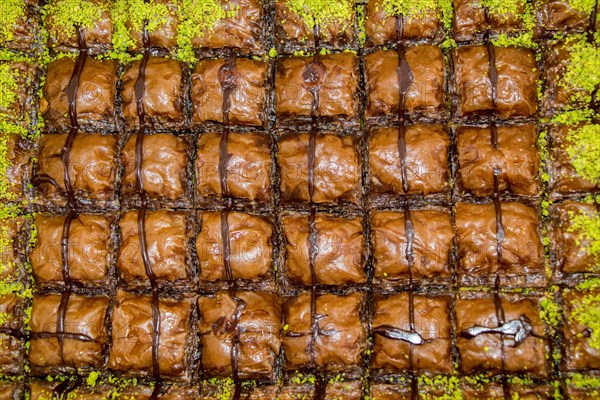 Turkish traditional desert sweets at the Market