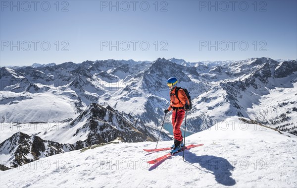 Ski tourers at the summit of the Pirchkogel