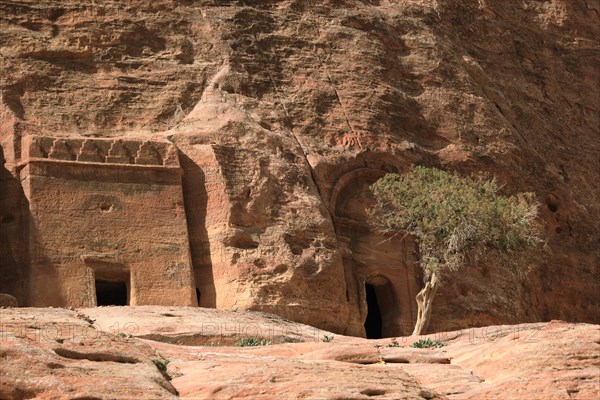Abandoned rock city of Petra