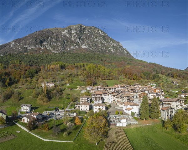 Aerial view of the village