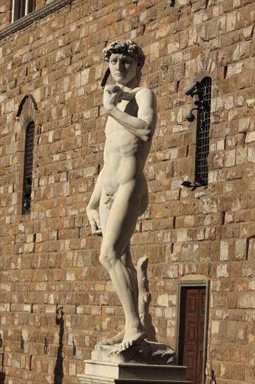 A replica of David