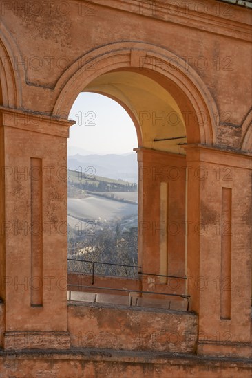 View through archway