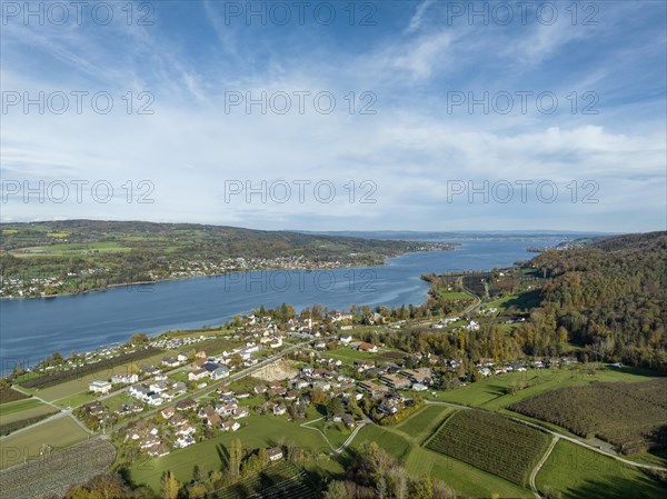 View from the Thurgau lake ridge slope