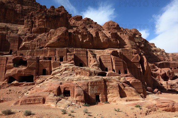 Abandoned rock city of Petra