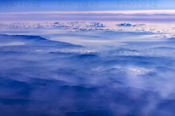 Mountains and clouds