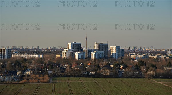 View of Berlin from the Grossziethen landfill site