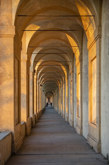 Portico at sunset