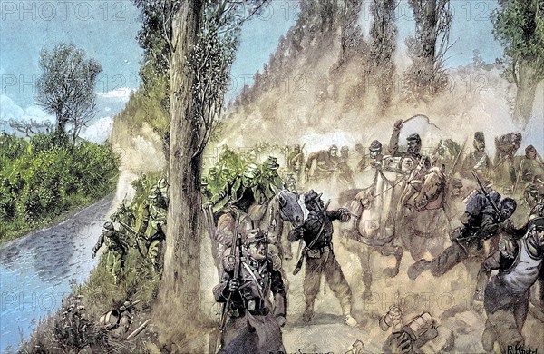 Retreat of the French at Gravelotte