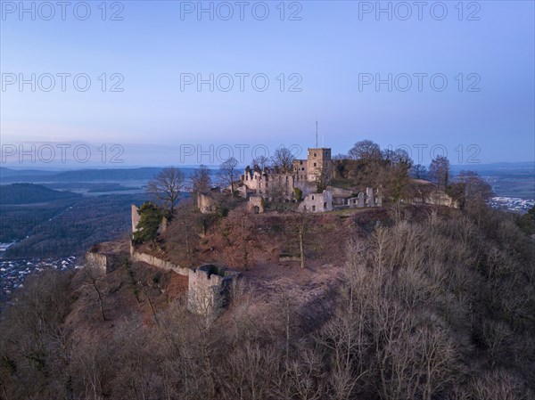 The Hohentwiel castle ruins in Morgenroete