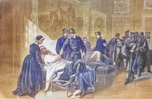 King Wilhelm I in the palace hospital at Versailles