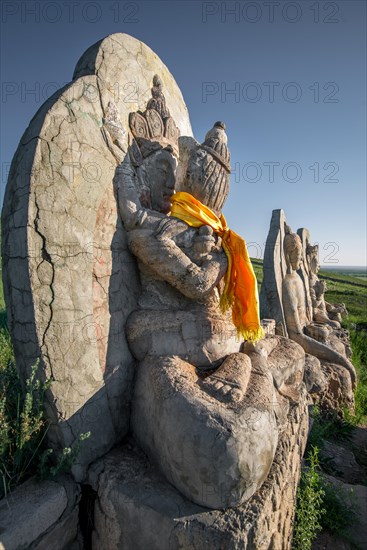 Big Buddha on the hill. Dornod Province. Mongolia