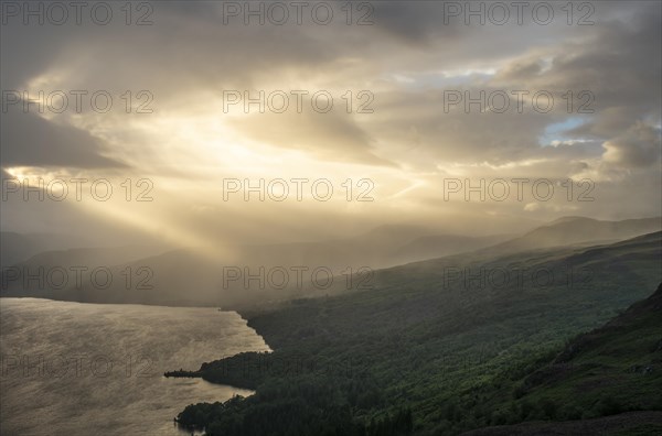View over Loch Katrine from Ben Aan
