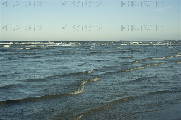 The Baltic Sea with waves. Germany