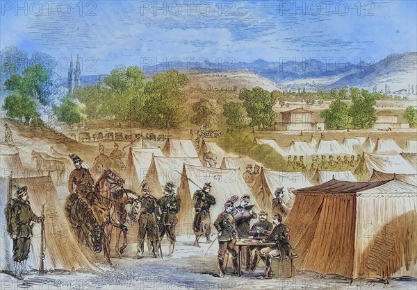 Swiss camp on Bruderholz hill near Basel