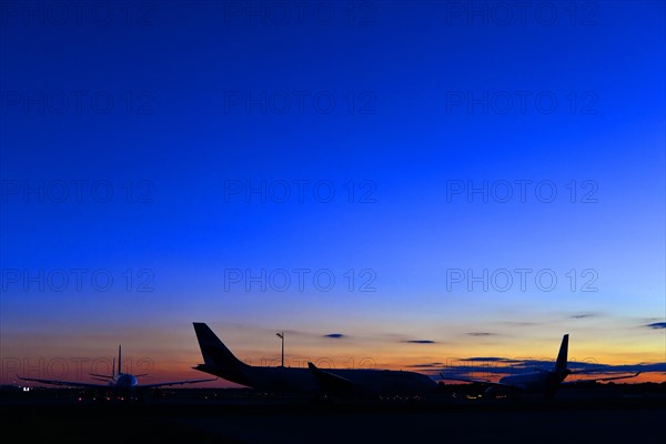 Eurowings Airbus A330 in the sunset Munich Airport