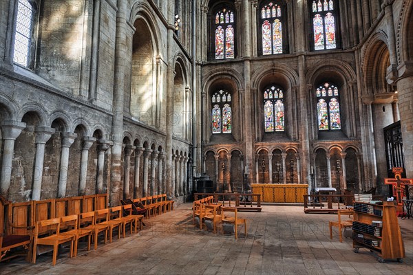 Incidence of light through stained glass windows