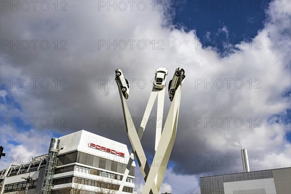 Porscheplatz with Porsche headquarters