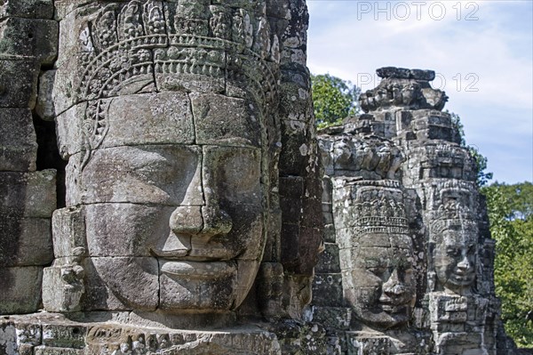 12th century stone faces at Angkor Thom