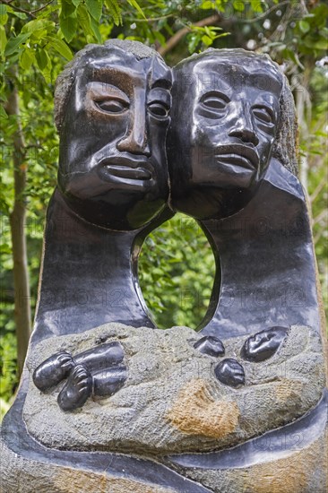 Sculpture at the Kirstenbosch National Botanical Garden at the foot of Table Mountain in Cape Town