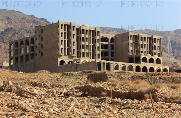 Ruin of a hotel construction site