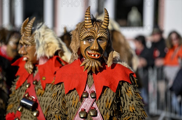 Geissentaeler Narrenzunft from Menzenschwand at the big carnival procession