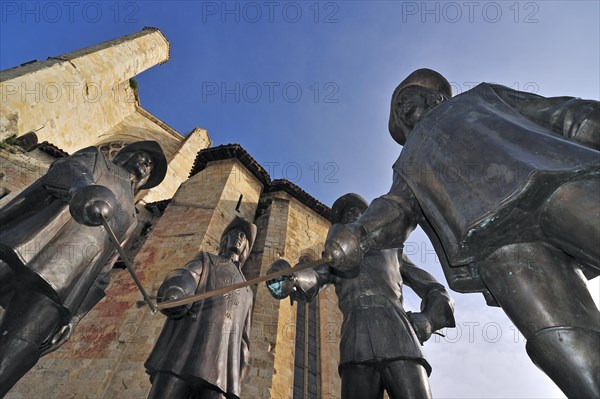 Statue of dArtagnan and The Three Musketeers at Condom