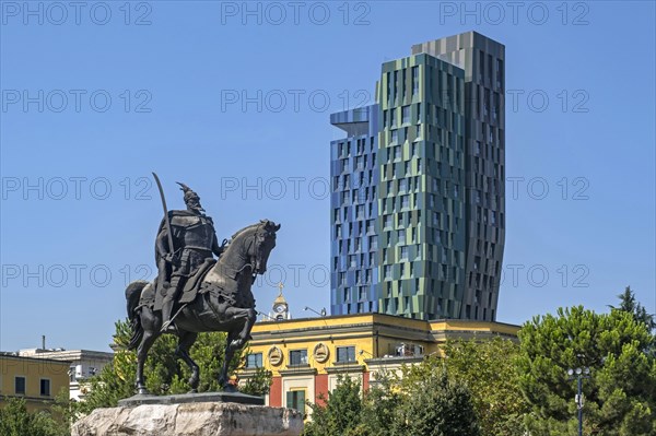 Alban Tower and Skanderbeg Monument