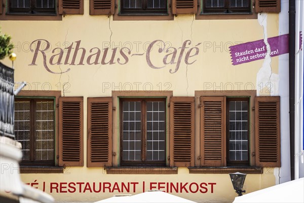 Town hall cafe in Staufen im Breisgau