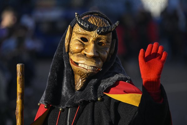 Narrenzunft Hoellteufel from Reichenbach at the big carnival procession