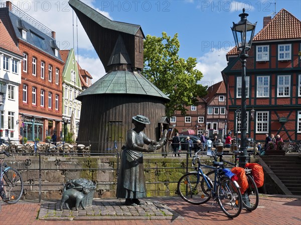 In Stade at the Hanseatic port and fish market