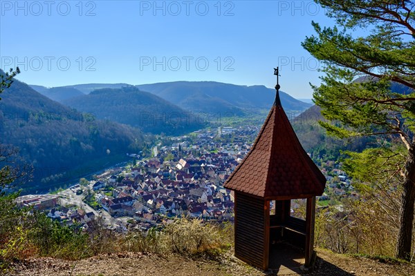 View from Michelskaeppele over Bad Urach