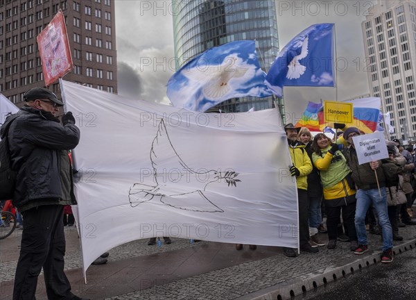 Demonstration at Potsdamer Platz