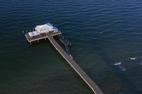 Aerial view over Seeschloesschenbruecke