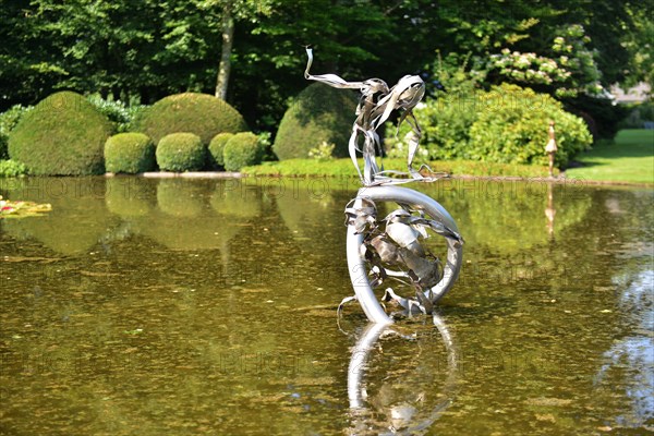 Artwork in the landscape park in south-east Drenthe