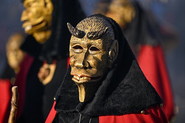 Narrenzunft Hoellteufel from Reichenbach at the big carnival procession