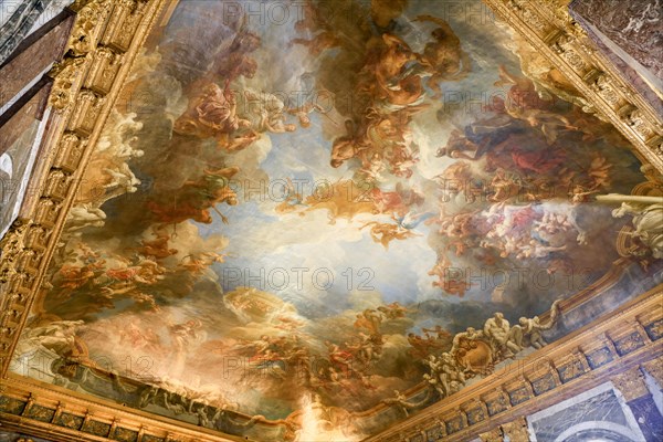 Ceiling painting Apotheosis of Hercules by Francois Lemoyne