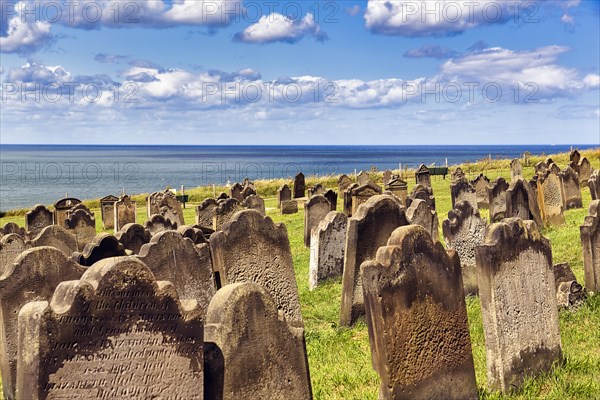 Gravestones overlooking the sea