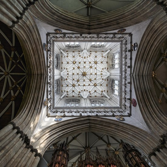 Late Gothic reticulated ribbed vault over the crossing