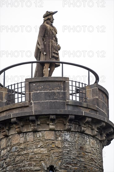 The Glenfinnan Monument on the shores of Loch Shiel