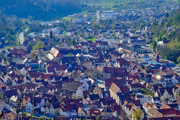 View from Michelskaeppele over Bad Urach
