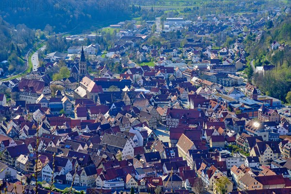 View from Michelskaeppele over Bad Urach