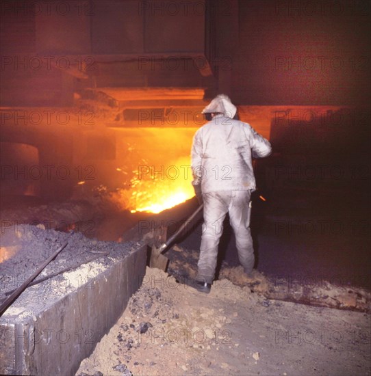 Steel production at Hoesch AG Westfalenhuette on 6.4.1993