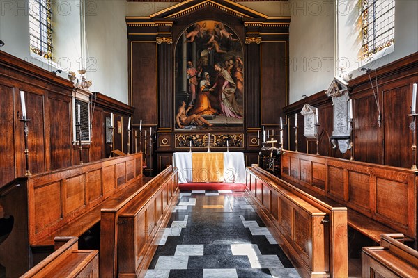 Chancel in a chapel