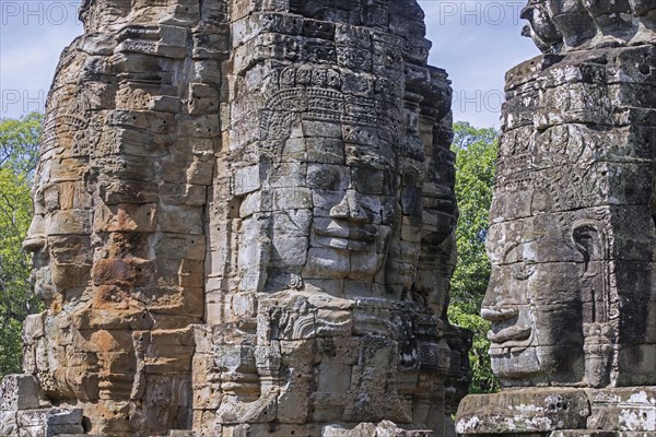 12th century stone faces at Angkor Thom