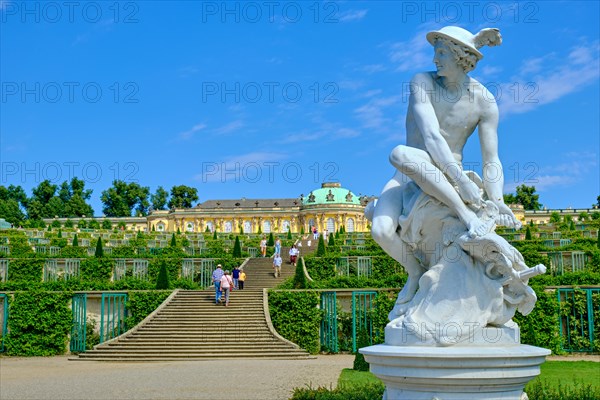 Marble statue of Mercury