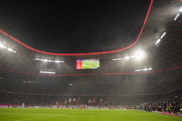 Bundesliga match in driving snow