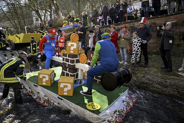 Zuber Mario Brothers on the river Schiltach