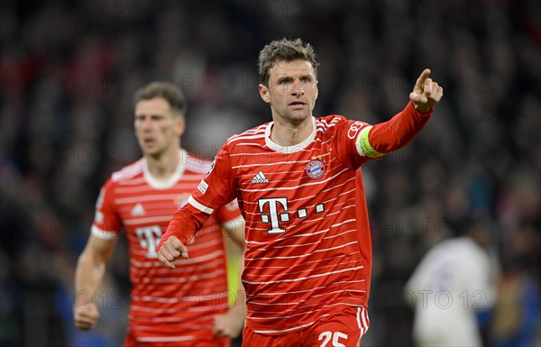 Goal celebration Thomas Mueller FC Bayern Munich FCB