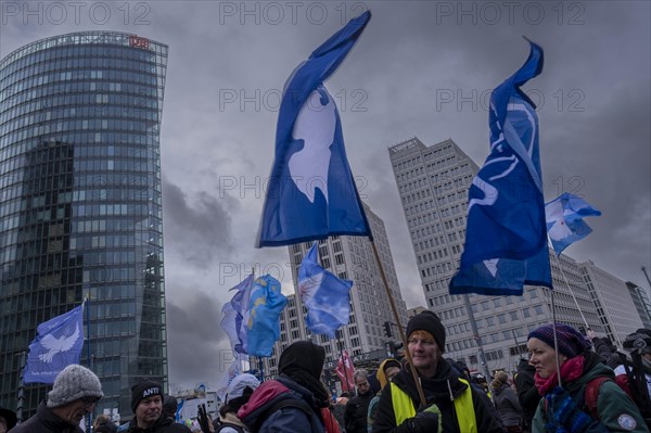 Demonstration at Potsdamer Platz