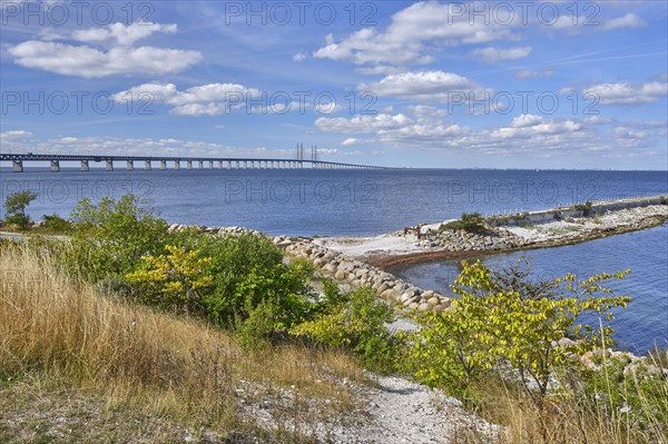 Oresund Bridge between Malmoe and Copenhagen